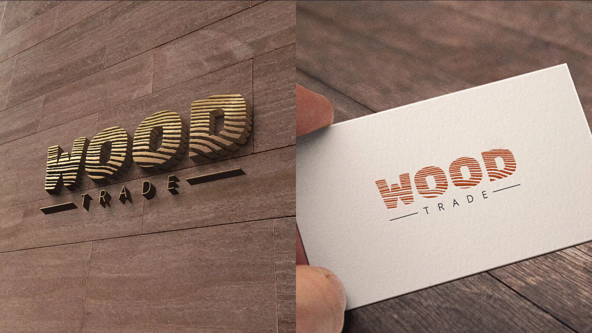 Разработка логотипа для компании «Wood Trade» в Щёкино
