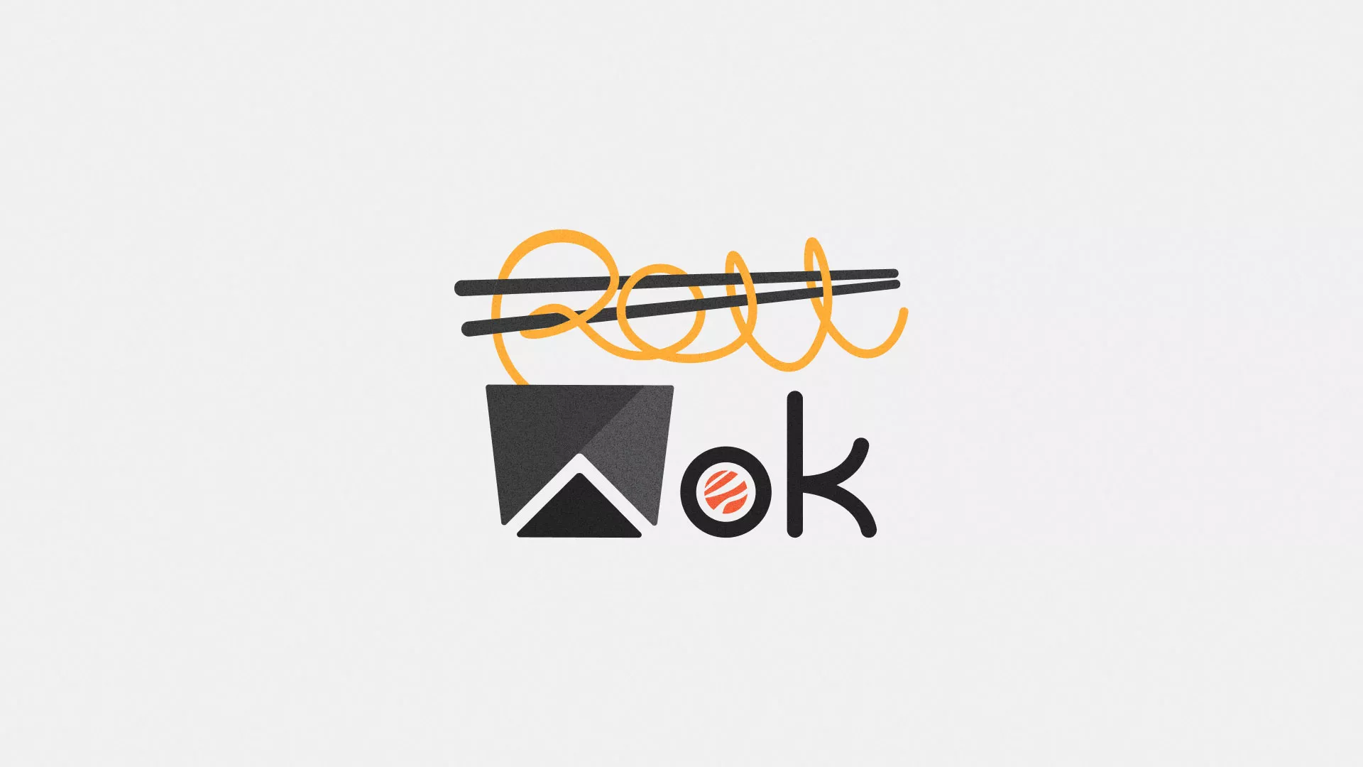 Разработка логотипа в Щёкино для суши-бара «Roll Wok Club» Разработка логотипа в Щёкино для суши-бара «Roll Wok Club»