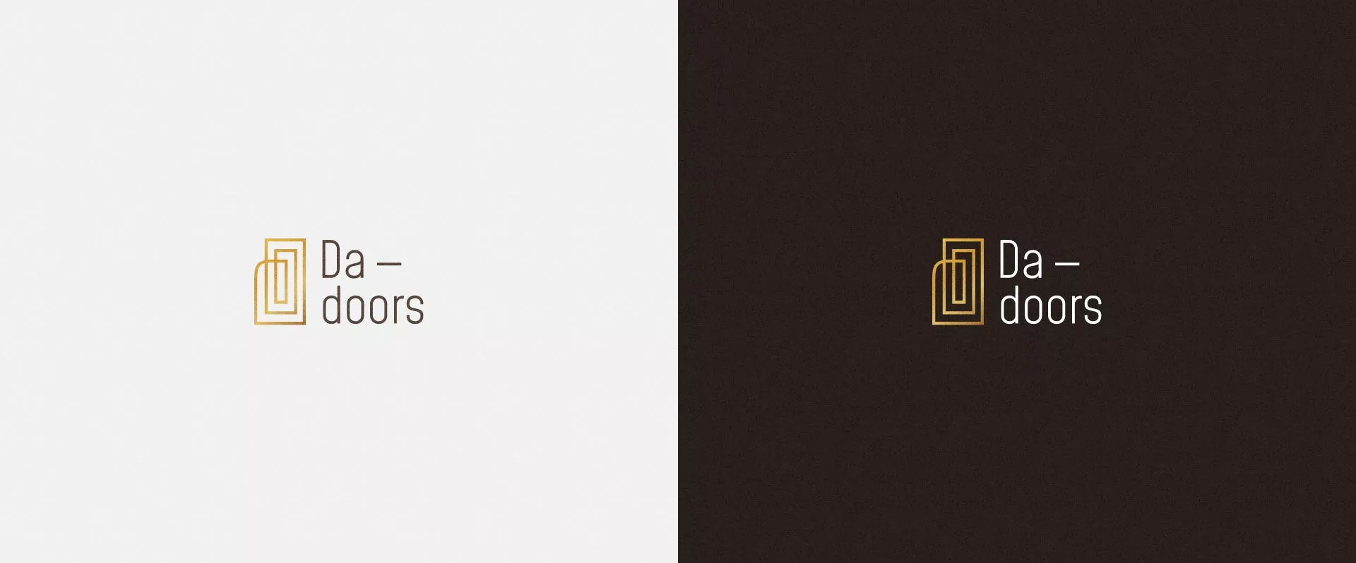 Разработка логотипа для компании «DA-DOORS» в Щёкино